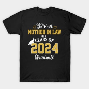 Proud Mother In Law Of A 2024 Graduate School Graduation T-Shirt